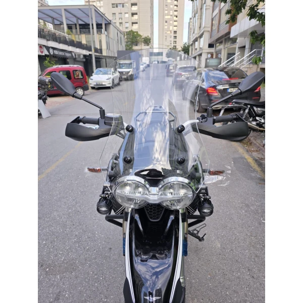 Moto Guzzi V85 Siperlik Ön Cam 2019 2023 Model 58Cm Şeffaf Renkli 4Mm