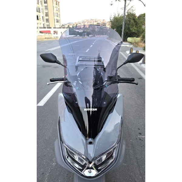 Motolüx Mcx 125 Siperlik Ön Cam 2024 2025 Model 68Cm Füme Renkli 4Mm