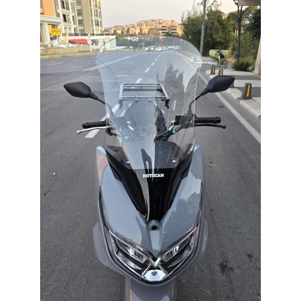 Motolüx Mcx 125 Siperlik Ön Cam 2024 2025 Model 68Cm Şeffaf Renkli 4Mm
