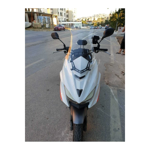 Motolüx Mtx 125 Siperlik Ön Cam 2022 2025 Model 65Cm Şeffaf Renkli 4Mm Orta Boylu Cam
