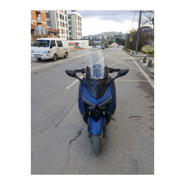 Musatti Glamaro Max 125 Siperlik Ön Cam 2023 2025 Model 50Cm Şeffaf Renkli 4Mm Uzun Cam