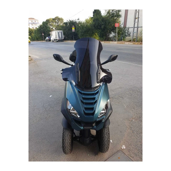 Peugeot Metropolis 400 Siperlik Ön Cam 2021 2025 Model 68Cm Siyah Renkli 4Mm