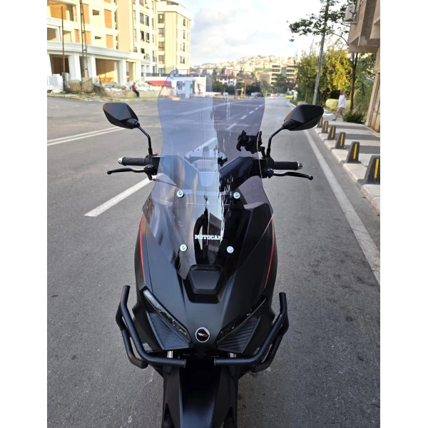 Salcano Wind 150 Siperlik Ön Cam 2023 2025 Model 57Cm Füme Renkli 4Mm