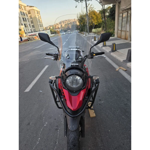 Suzuki V Strom Dl 250 Siperlik Ön Cam 2017 2020 Model 51Cm Şeffaf Renkli 4Mm