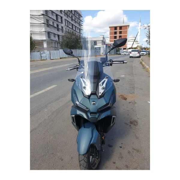 Sym Adx 125 Siperlik Ön Cam 2023 2025 Model 62Cm Şeffaf Renkli 4Mm
