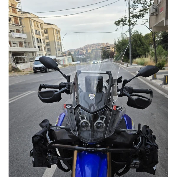 Yamaha Tenere 700 World Raid Ön Cam 2023 2024 Model 45Cm Şeffaf Renkli 4Mm