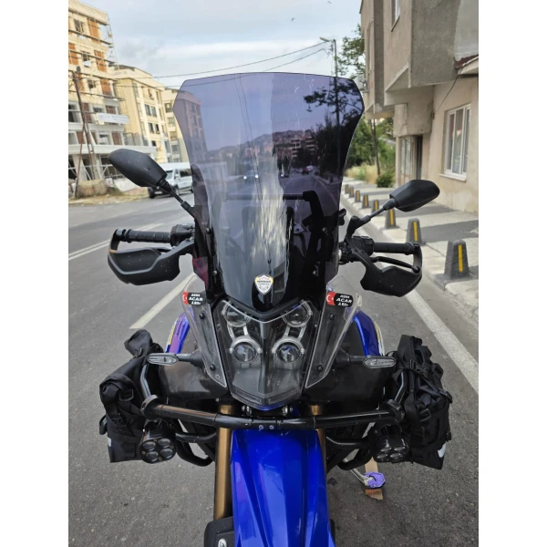Yamaha Tenere 700 World Raid Ön Cam 2023 2024 Model 45Cm Siyah Renkli 4Mm