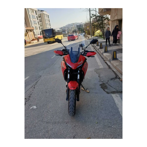 Yamaha Tracer 700 Siperlik Ön Cam 2021 2025 Model 59Cm Şeffaf Renkli 4Mm Uzun