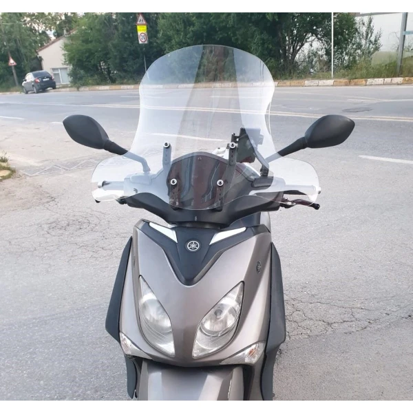 Yamaha Xenter 150 Siperlik Ön Cam 2013 2016 Model 50Cm Şeffaf Renkli 4Mm Elci̇kli̇