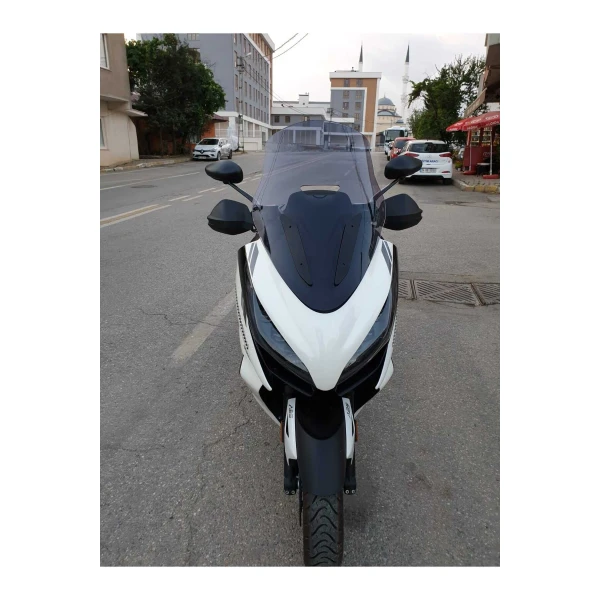 Zontes 350 E Siperlik Ön Cam 2022 2023 Model 70Cm Füme Renkli 4Mm