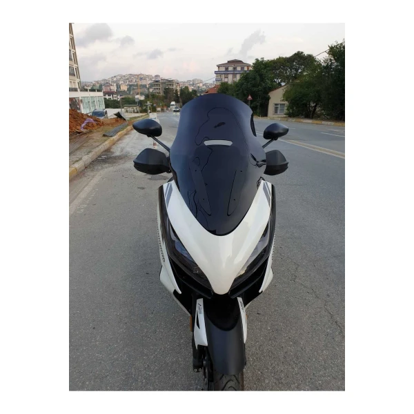 Zontes 350 E Siperlik Ön Cam 2022 2023 Model 70Cm Siyah Renkli 4Mm
