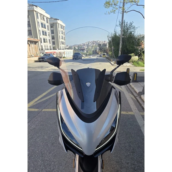 Zontes Zt 250 T E Siperlik Ön Cam 2023 2025 Model 73Cm Şeffaf Renkli 4Mm