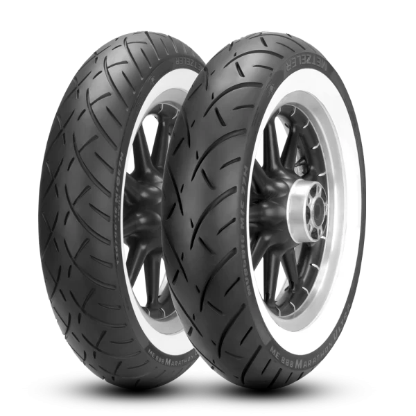 Metzeler Set 130/90-16 67H Ww Ve 180/65B16Rf 81H Me888 Ww Beyaz Yanaklı