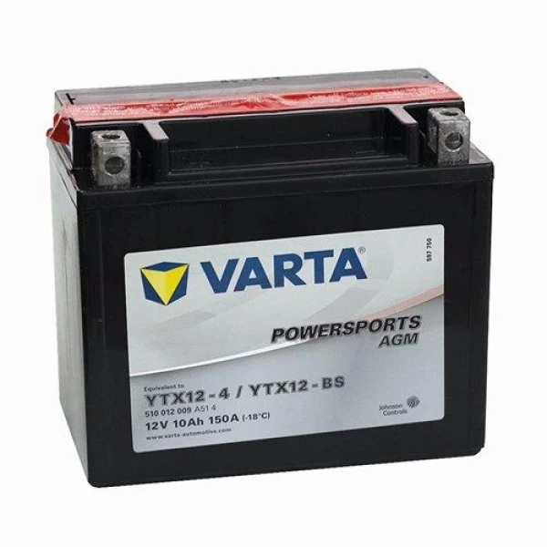 Varta Ytx12-Bs 12V10Ah Bakımlı Motosiklet Aküsü