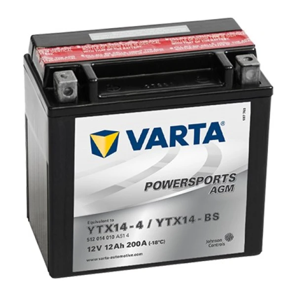 Varta Ytx14-Bs 12V12Ah Agm Motosiklet Aküsü
