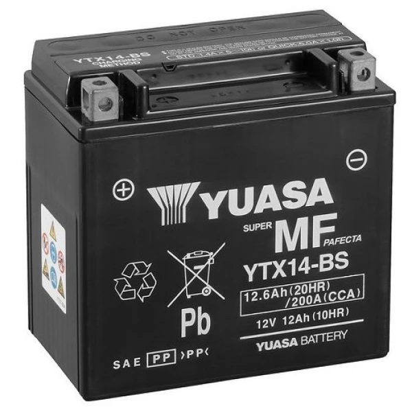 Yuasa Ytx14-Bs 12V12Ah Motosiklet Ve Atv Aküsü