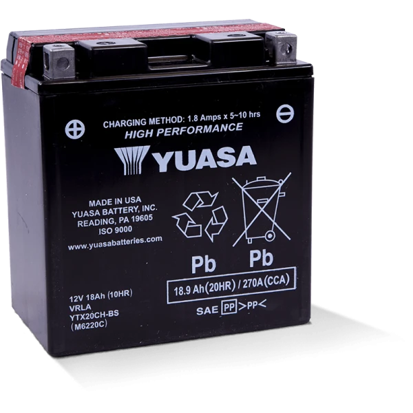 Yuasa Ytx20Ch-Bs 12V18 Ah Bakımsız Agm Akü