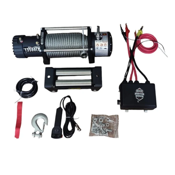 Hunter Vinç 13500 Lb Çelik Halat 4X4 Offroad 12V