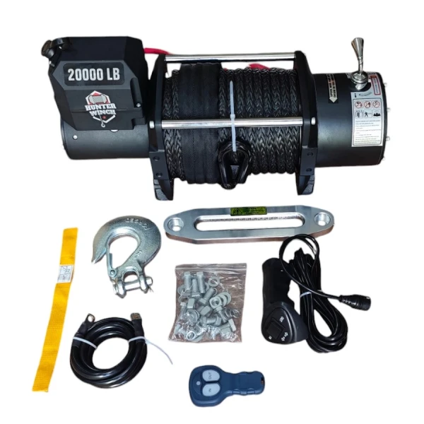Hunter Vinç 20000 Lb Sentetik Halatlı 4X4 Offroad Ve Oto Kurtarıcı Vinç 12V