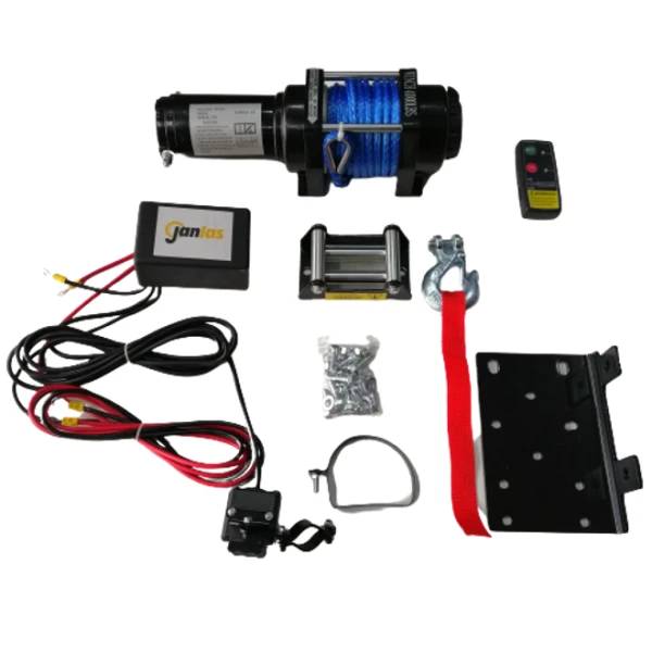 Janlas 4000 Lbs Sentetik Halat Atv Offroad Vinç Uzaktan Kumandalı 12V