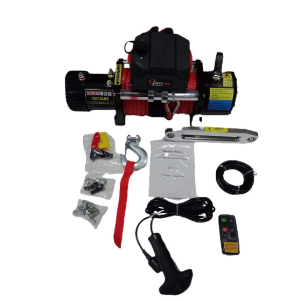 Janlas Extreme 12000 Lbs Sentetik Kırmızı Halat 4X4 Offroad Vinç 12V