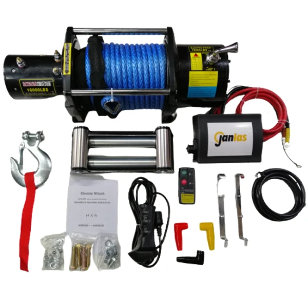 Janlas Extreme 16000 Lbs Sentetik Halatlı 4X4 Offroad Ve Oto Kurtarıcı Vinç 12V