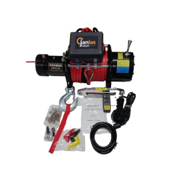 Janlas Extreme 20000 Lb Sentetik Halatlı 4X4 Offroad Ve Oto Kurtarıcı Vinç 24V