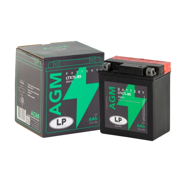 Agm Akü (Ltx7L-Bs) / 6 A / Kg: 2,17 / L:113 / W:70 / H:130 Cca: 100