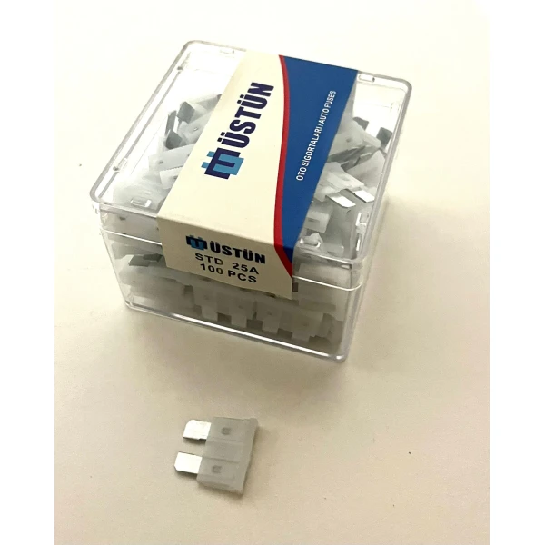 Biçak Si̇gorta 25 Amper(1 Kutu = 100 Adet)