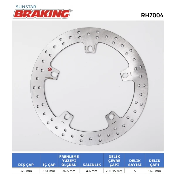 Bmw Yuvarlak Ön Fren Di̇ski̇