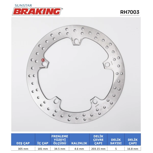 Bmw Yuvarlak Ön Fren Di̇ski̇