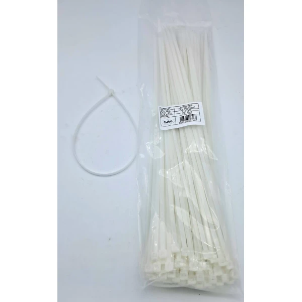 Cirt 4,8 Mm X 400 Mm Kablo Baği İthal Beyaz  (1 Paket = 100 Adet )