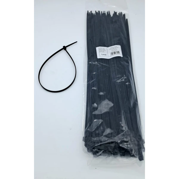 Cirt 4,8 Mm X 400 Mm Kablo Baği İthal Si̇yah  (1 Paket = 100 Adet )