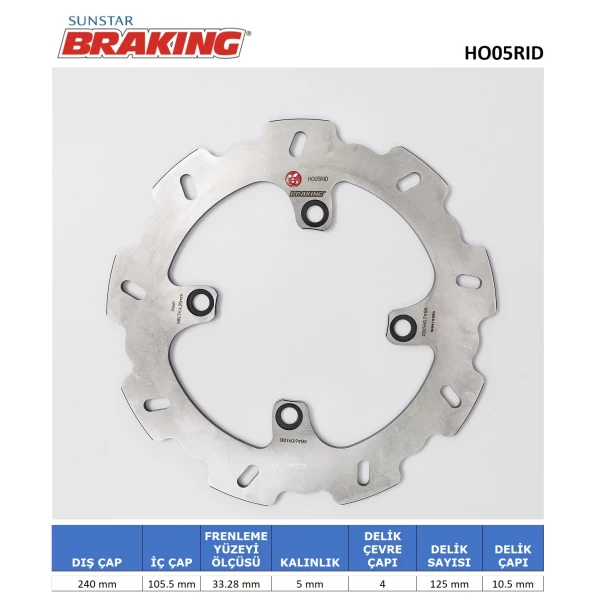 Dalgali Arka Fren Di̇ski̇ Dalgali Arka Fren Di̇ski̇