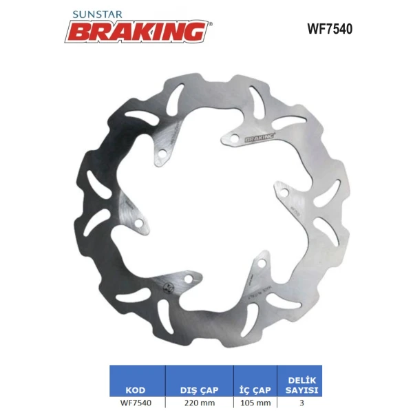 Dalgali Arka Fren Di̇ski̇