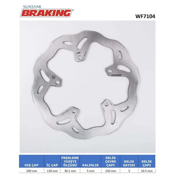 Dalgali Ön Fren Di̇ski̇ Dalgali Ön Fren Di̇ski̇