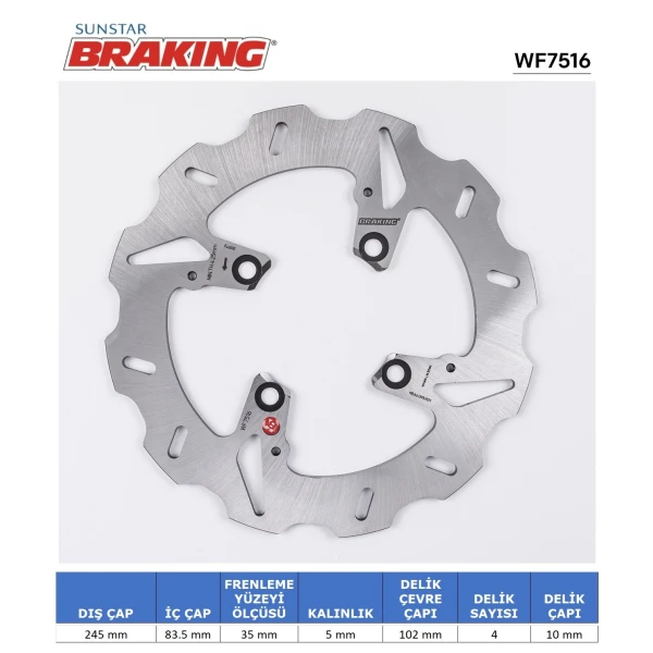 Ducati Dalgali Arka Fren Di̇ski̇ Ducati Dalgali Arka Fren Di̇ski̇