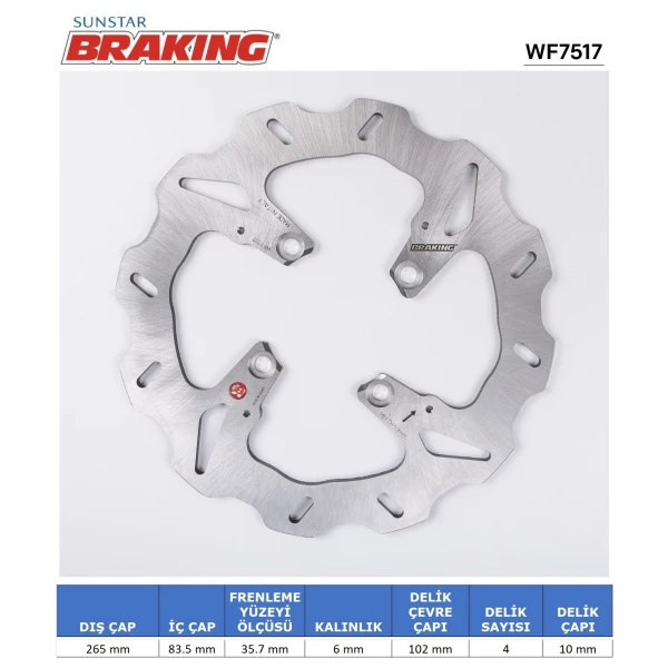 Ducati Dalgali Arka Fren Di̇ski̇ Ducati Dalgali Arka Fren Di̇ski̇