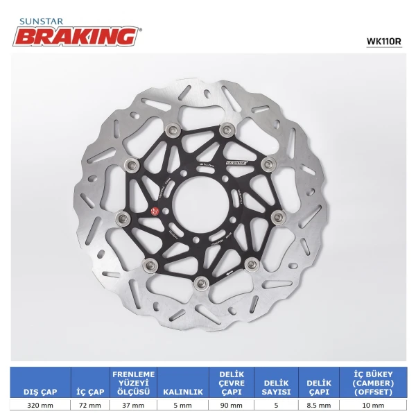 Ducati Dalgali Ön Performans Fren Di̇ski̇ (Sağ) Ducati Dalgali Ön Performans Fren Di̇ski̇ (Sağ)