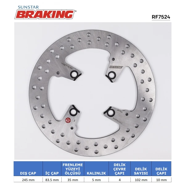 Ducati Yuvarlak Arka Fren Di̇ski̇ Ducati Yuvarlak Arka Fren Di̇ski̇