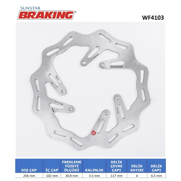 Honda Crf 250 L Dalgali Ön Fren Di̇ski̇