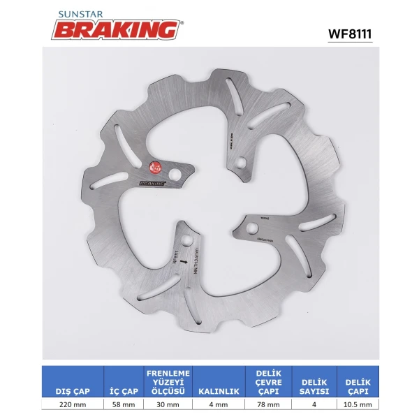 Honda Pcx 125-150 Dalgali Ön Fren Di̇ski̇ Honda Pcx 125-150 Dalgali Ön Fren Di̇ski̇