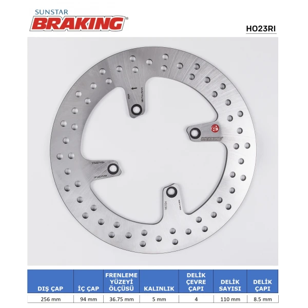 Honda Vfr 800 V-Tec Yuvarlak Arka Fren Di̇ski̇