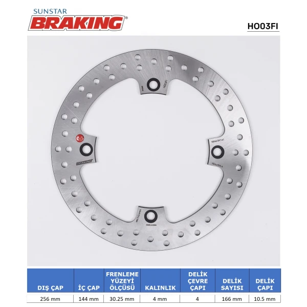 Honda Xlv 600-650-700/ Nx / Xrl Yuvarlak Ön Fren Di̇ski̇