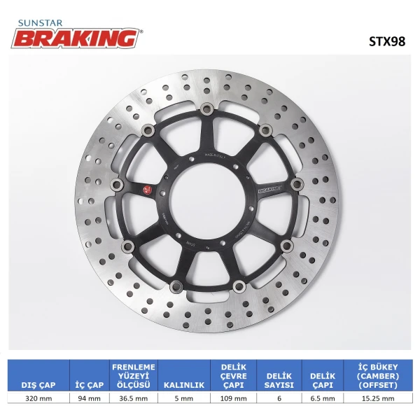 Honda Yuvarlak Ön Fren Di̇ski̇