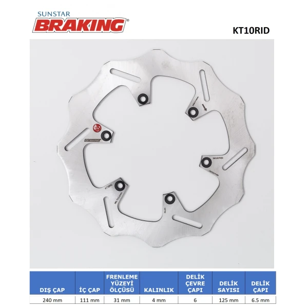 Ktm 690-990 / Beta Dalgali Arka Fren Di̇ski̇