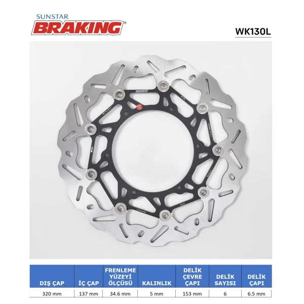 Ktm Adventure 790-890-1050-1190-1290 Dalgali Ön Performans Fren Di̇ski̇ (Sol)