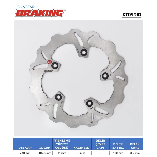 Ktm Duke 690-990 Dalgali Arka Fren Di̇ski̇