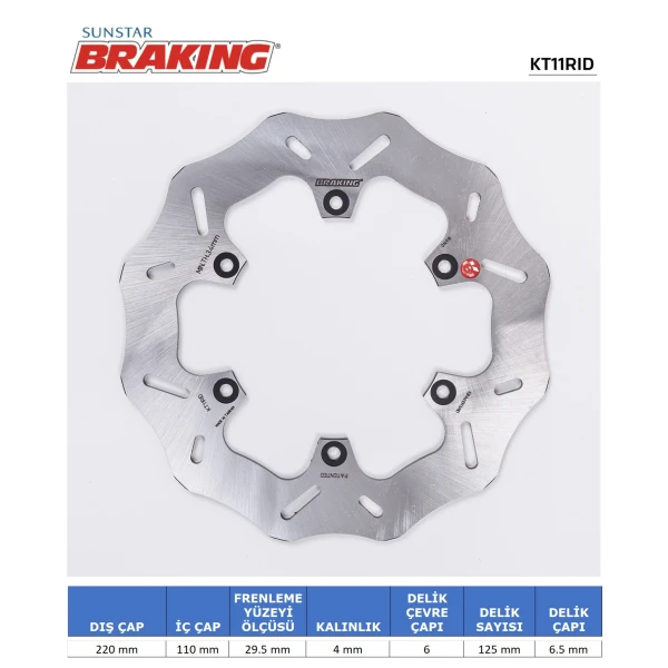 Ktm / Gas Gas / Husqvarna Dalgali Arka Fren Di̇ski̇