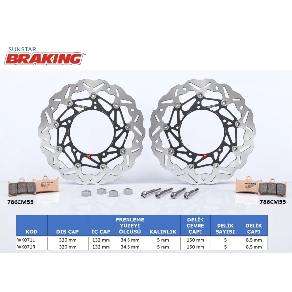 Performans Fren Di̇ski̇ (Set)